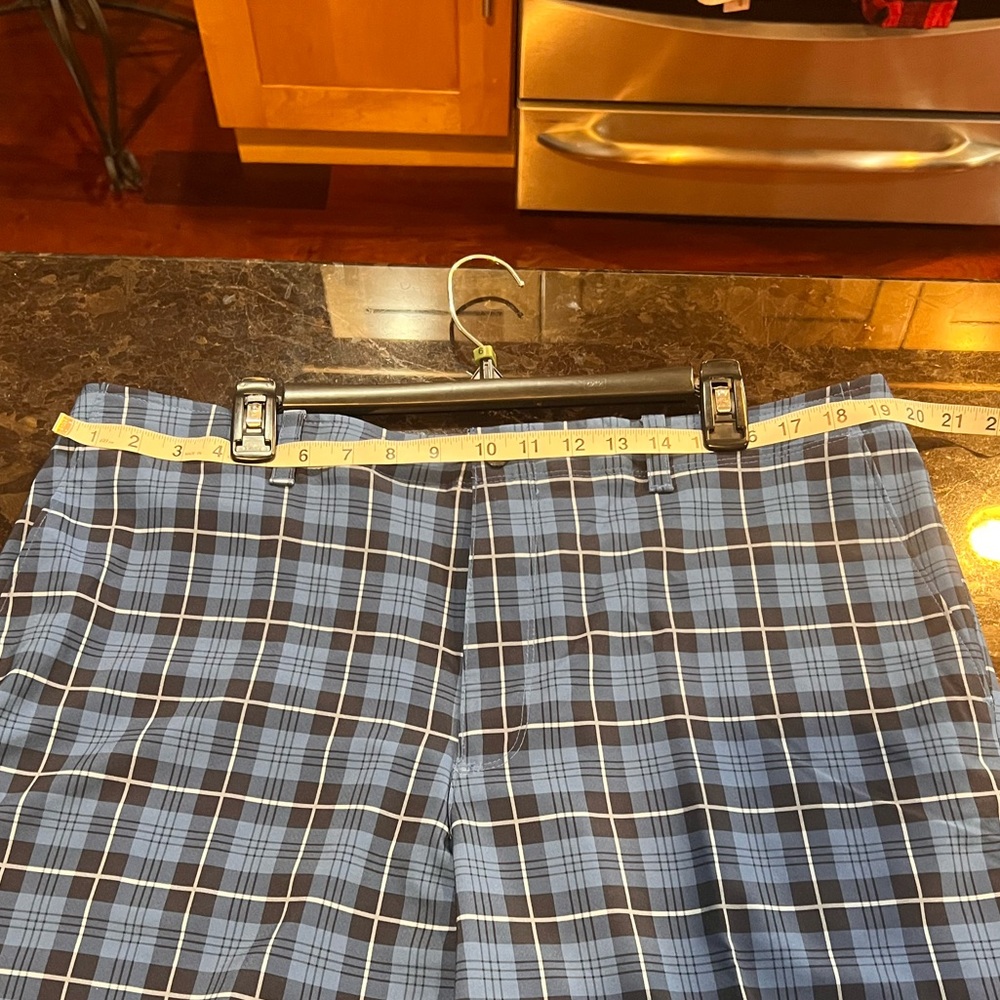 Size 38 Jack Nicklaus Men's 9" Ff Coastal Plaid Short, Tradewinds